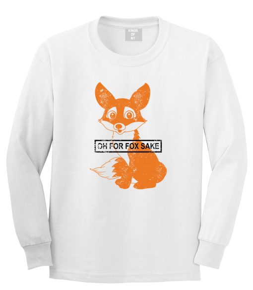 Oh For Fox Sake Mens Long Sleeve T-Shirt - Image 2