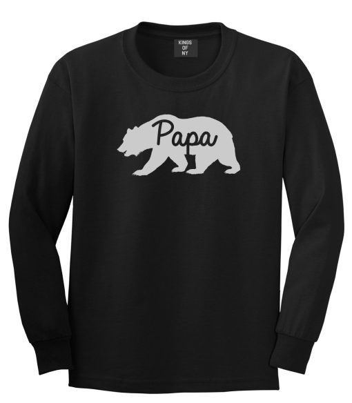 Papa Bear Mens Long Sleeve T-Shirt