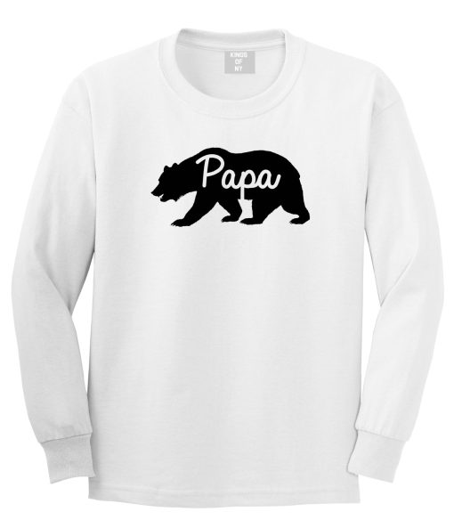 Papa Bear Mens Long Sleeve T-Shirt - Image 2