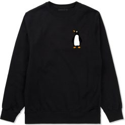 Penguin Animal Chest Mens Crewneck Sweatshirt