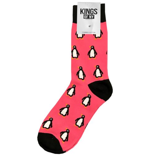 Penguin Animal Mens Cotton Socks - Image 2