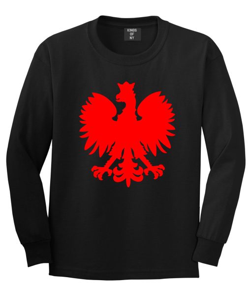 Poland Eagle Polish Pride Polska Big Mens Long Sleeve T-Shirt
