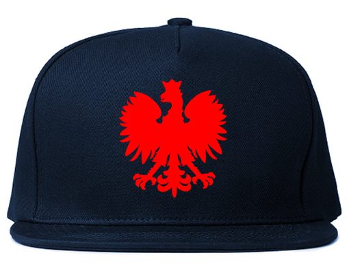 Poland Eagle Polish Pride Polska Chest Mens Snapback Hat - Image 2