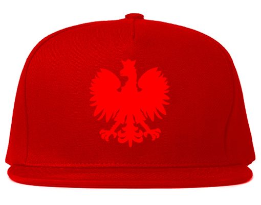Poland Eagle Polish Pride Polska Chest Mens Snapback Hat - Image 4