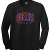 Queens Blue Orange Mens Long Sleeve T-Shirt