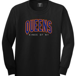 Queens Blue Orange Mens Long Sleeve T-Shirt