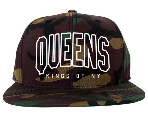 Queens Blue Orange Mens Snapback Hat - Image 5