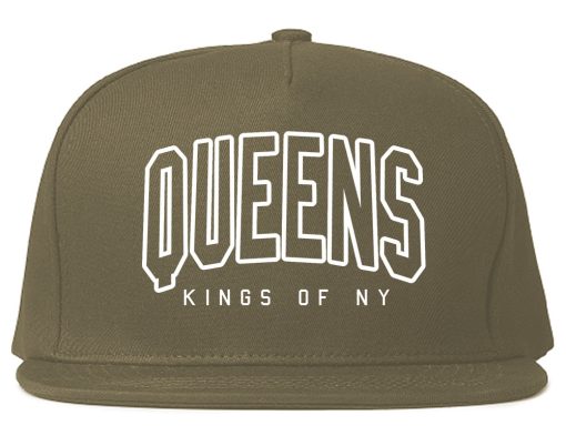 Queens Blue Orange Mens Snapback Hat - Image 3