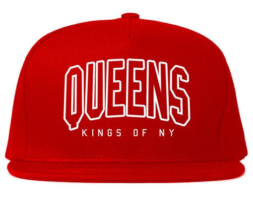 Queens Blue Orange Mens Snapback Hat - Image 4