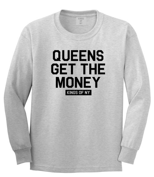 Queens Get The Money Mens Long Sleeve T-Shirt - Image 3
