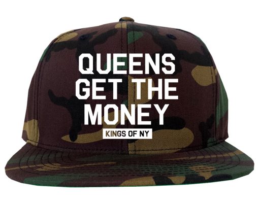 Queens Get The Money Mens Snapback Hat - Image 4