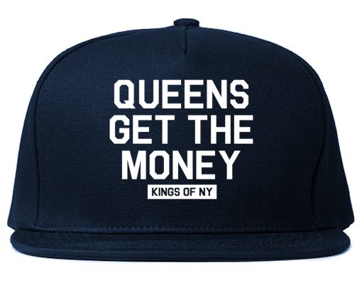 Queens Get The Money Mens Snapback Hat - Image 2