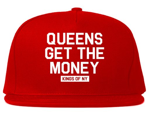 Queens Get The Money Mens Snapback Hat - Image 3