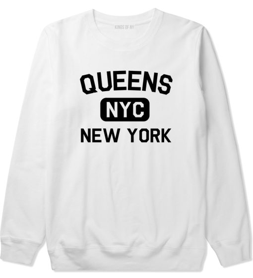 Queens Gym NYC New York Mens Crewneck Sweatshirt - Image 2