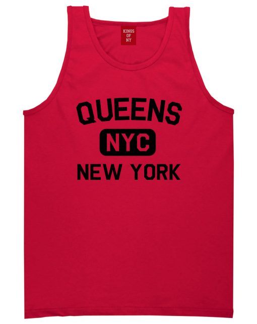 Queens Gym NYC New York Mens Tank Top T-Shirt - Image 4