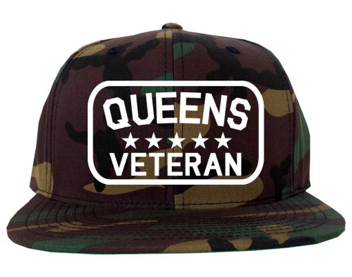 Queens Veteran Mens Snapback Hat - Image 5