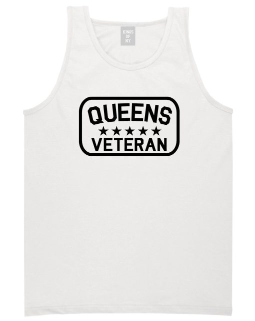 Queens Veteran Mens Tank Top Shirt - Image 2