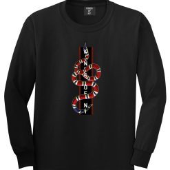 Red Snake Mens Long Sleeve T-Shirt