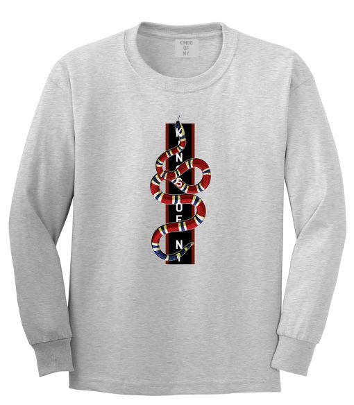 Red Snake Mens Long Sleeve T-Shirt - Image 3