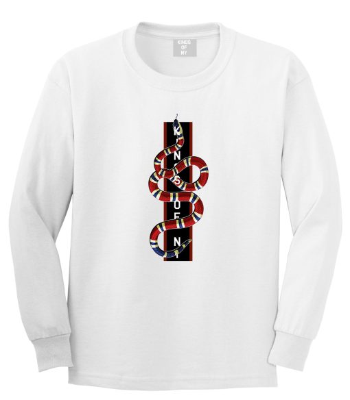 Red Snake Mens Long Sleeve T-Shirt - Image 2