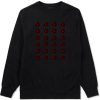 Red Rose Pattern Crewneck Sweatshirt
