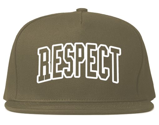 Respect Outline Mens Snapback Hat - Image 3