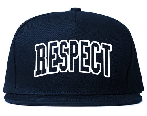 Respect Outline Mens Snapback Hat - Image 2