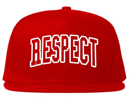 Respect Outline Mens Snapback Hat - Image 4