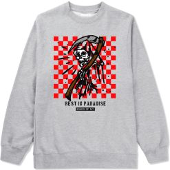 Rest In Paradise Grim Reaper Mens Crewneck Sweatshirt
