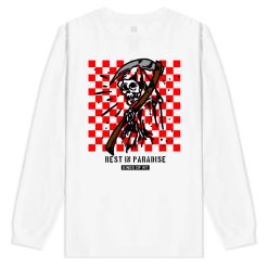 Rest In Paradise Grim Reaper Mens Long Sleeve T-Shirt