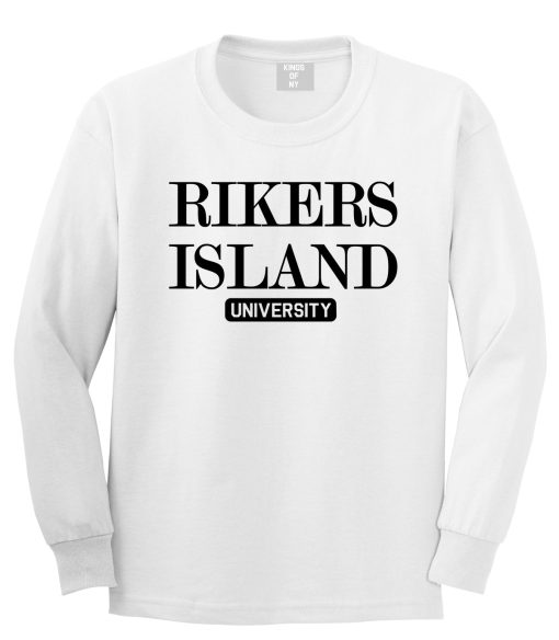 Rikers Island University Mens Long Sleeve T-Shirt - Image 2