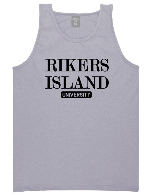 Rikers Island University Mens Tank Top T-Shirt - Image 2