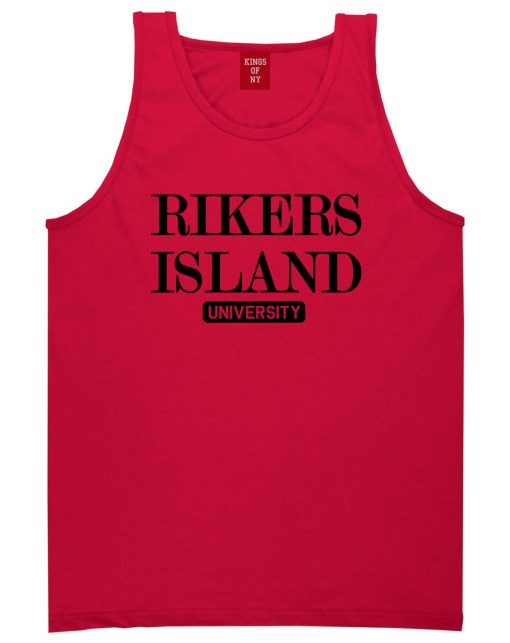 Rikers Island University Mens Tank Top T-Shirt - Image 3