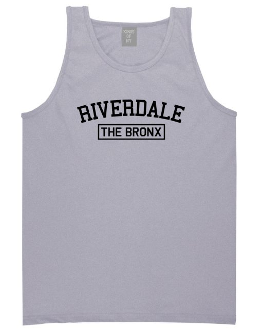 Riverdale The Bronx NY Mens Tank Top T-Shirt - Image 3