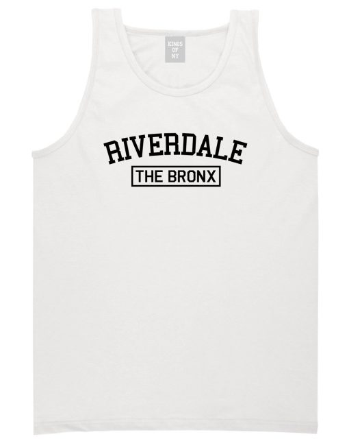 Riverdale The Bronx NY Mens Tank Top T-Shirt - Image 2