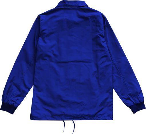 Royal Blue Mens Windbreaker Coaches Jacket - Image 2