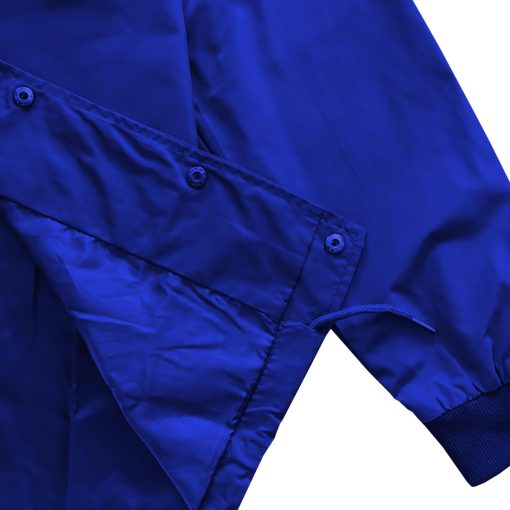 Royal Blue Mens Windbreaker Coaches Jacket - Image 4