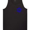 Royal Blue Star Of David Jewish Chest Mens Tank Top T-Shirt