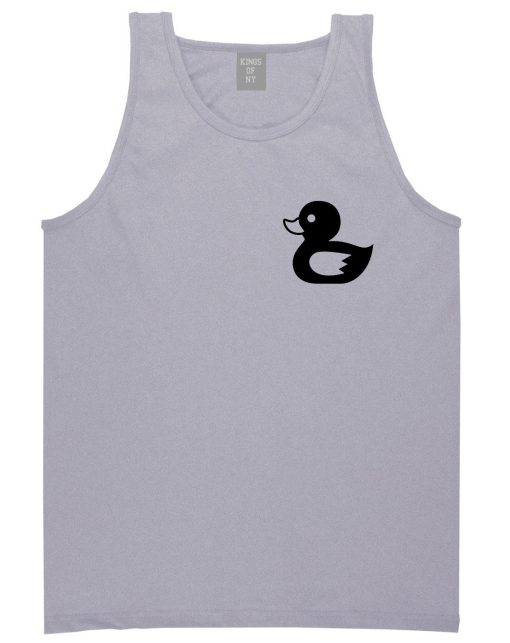 Rubber Duck Chest Mens Tank Top Shirt - Image 3