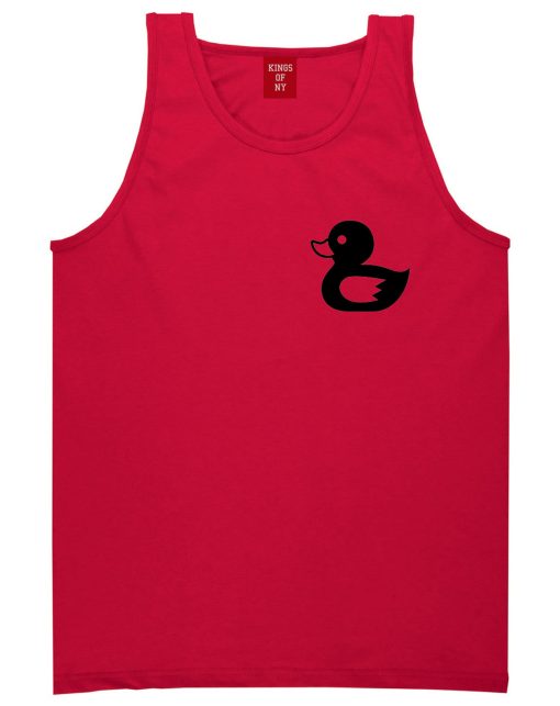 Rubber Duck Chest Mens Tank Top Shirt - Image 4