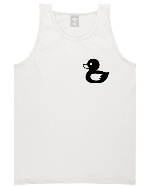 Rubber Duck Chest Mens Tank Top Shirt - Image 2