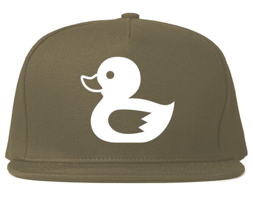 Rubber Duck Chest Mens Snapback Hat - Image 3