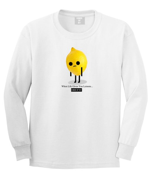 Sad Lemon Long Sleeve T-Shirt - Image 2