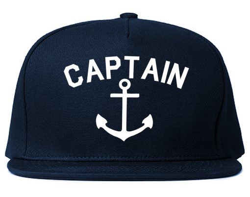 Sailing Captain Anchor Mens Snapback Hat - Image 2