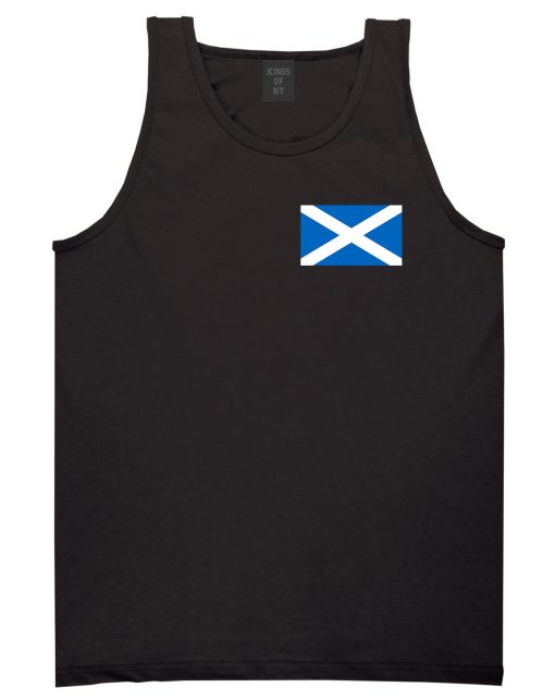 Scotland Flag Country Chest Mens Tank Top Shirt