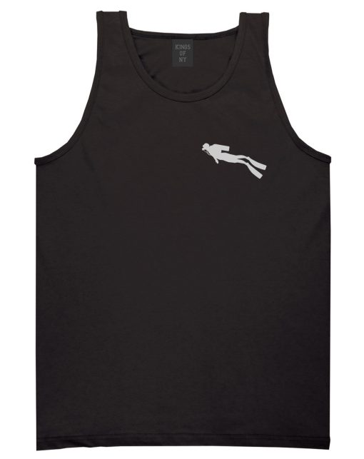 Scuba Diver Chest Mens Tank Top Shirt