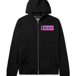 Self Made Self Sold Pink Zip Up Hoodie
