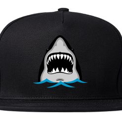 Shark Face Chest Mens Snapback Hat