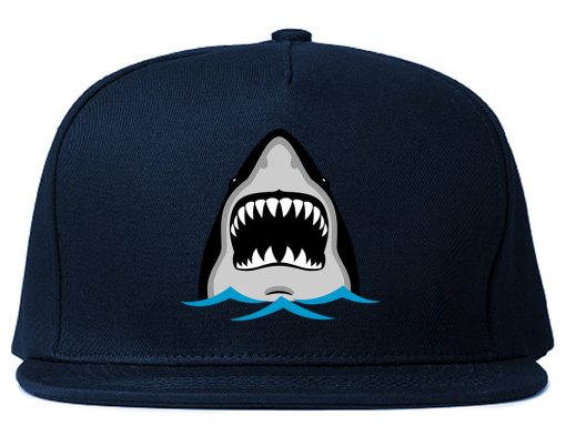Shark Face Chest Mens Snapback Hat - Image 2