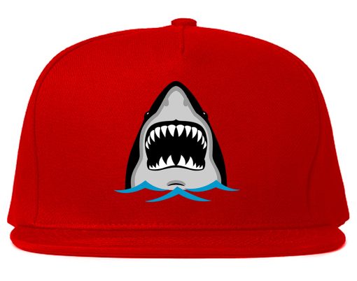 Shark Face Chest Mens Snapback Hat - Image 4